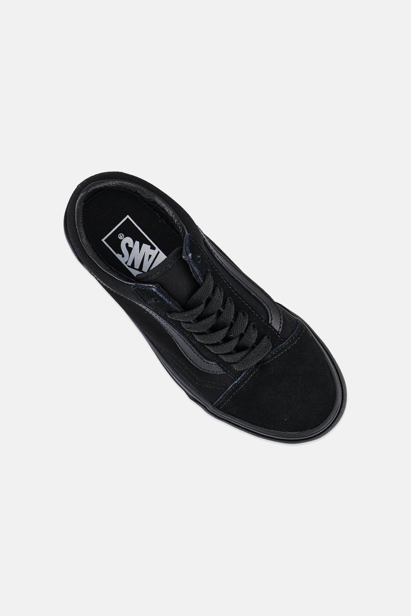 VANS Women Old Skool Lace Up Skateboarding Shoes, Black - Image 3