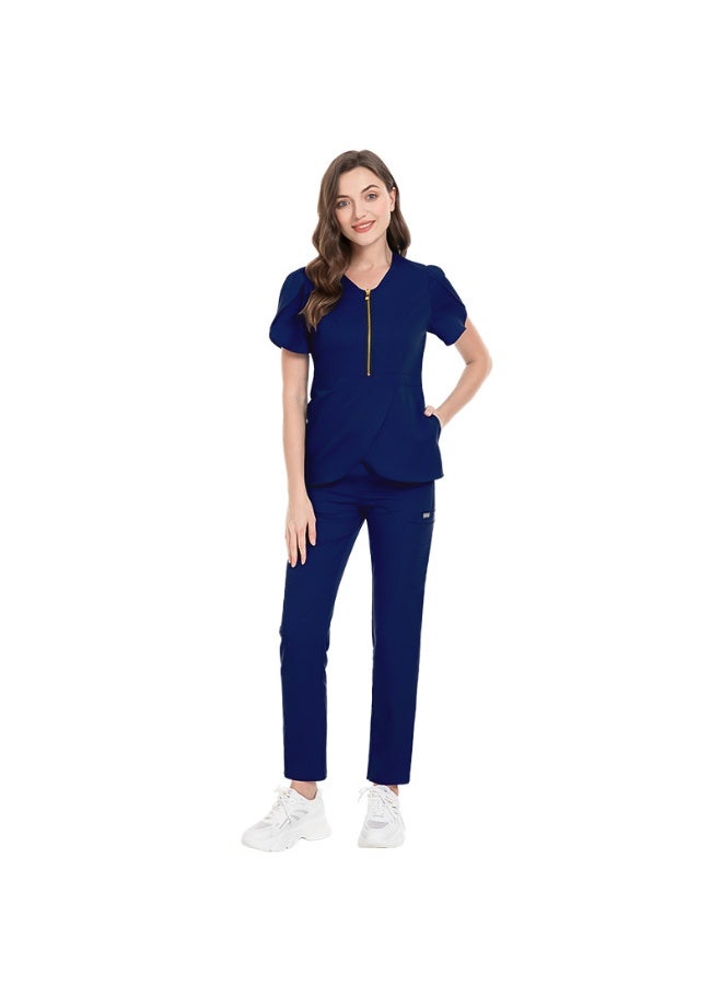 NIBEMINENT High-end Pet Hospital Uniforms Operating Room Suit Clinic Doctor Nurse Clothes Beauty Salon Spa Workwear Medical Clothing Women - Image 1