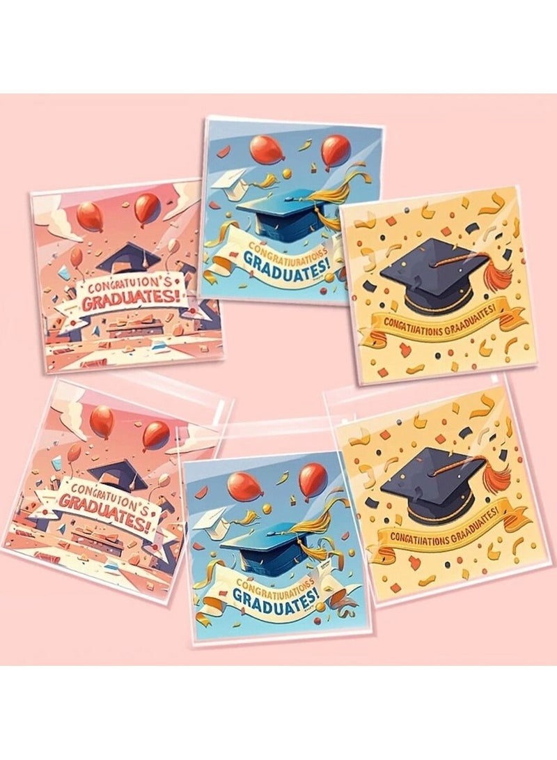 توزيعات تخرج اكياس لتوزيع هدايا التخرج تناسب حفلات تخرج المدارس والجامعات 50 كيس لتقديم جميع انواع الهدايا - Image 1