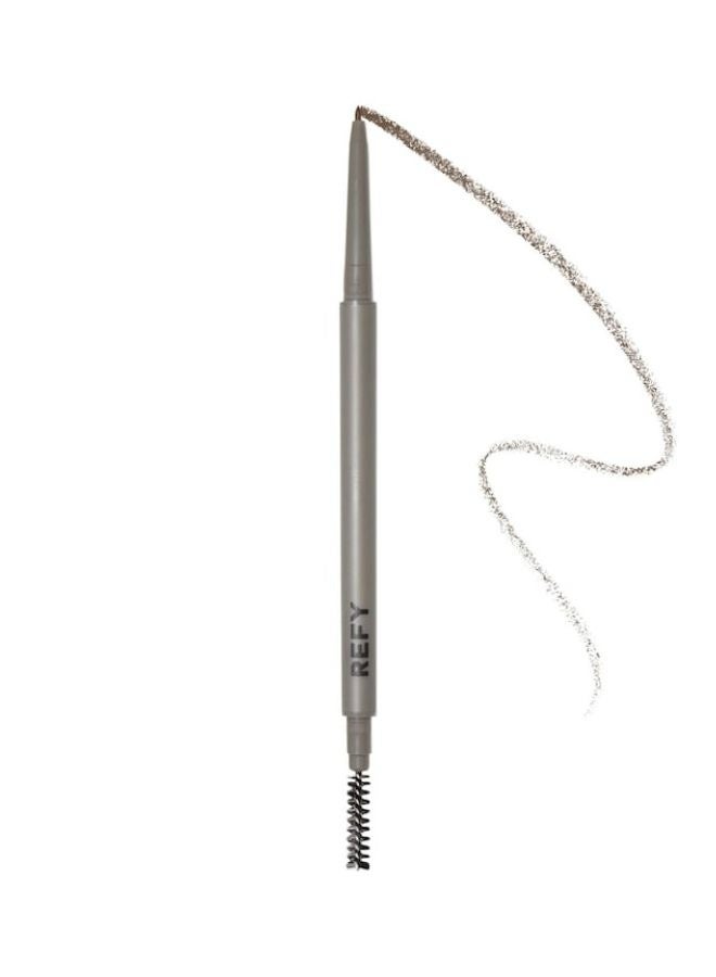REFY Brow Pencil Espresso - Medium-Dark Brown with Neutral Tone, Ultra-Fine Precision Brow Pencil, Hair-Like Strokes, Long-Wearing Definition, Built-In Spoolie, 0.002 oz / 0.06 g - Image 1