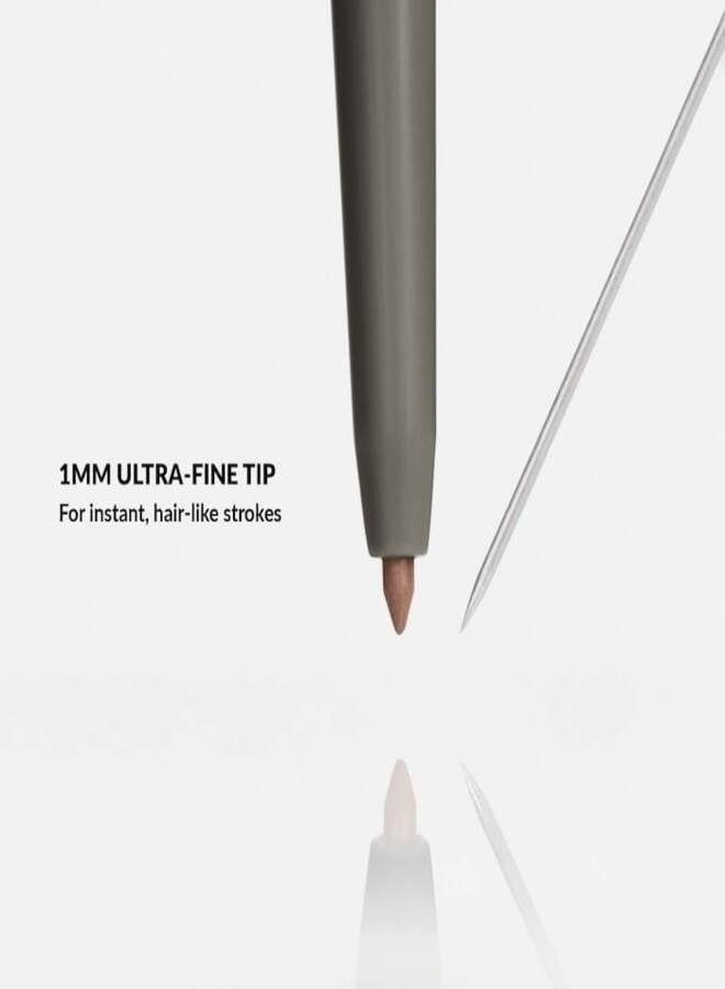 REFY Brow Pencil Espresso - Medium-Dark Brown with Neutral Tone, Ultra-Fine Precision Brow Pencil, Hair-Like Strokes, Long-Wearing Definition, Built-In Spoolie, 0.002 oz / 0.06 g - Image 4
