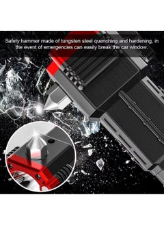 Prishva Prishva Portable Rechargeable Torch LED Flashlight Long Distance Beam Range with Power Bank Hammer and Strong MagnetsWindow Glass and Seat Belt Cutter 4 Modes for Car Camping Hiking Indoor Outdoor  - Image 5