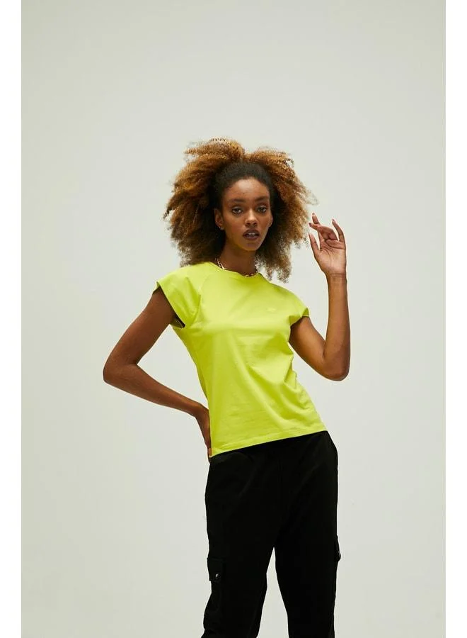 Bad Bear  Mudra T-shirt Sulfur Green Basic Women's T-shirt. for Women | Best Price UAE