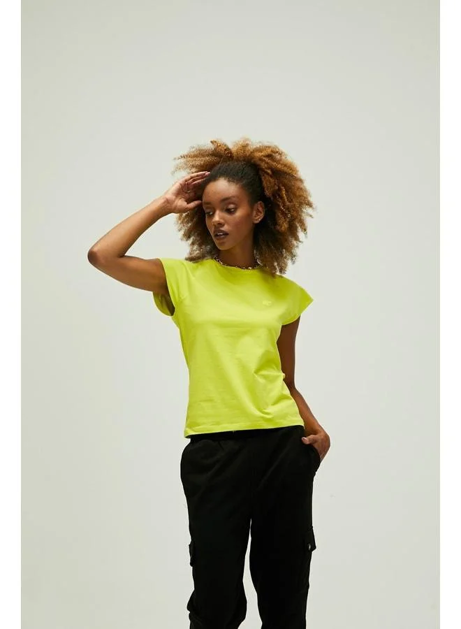Bad Bear Mudra T-shirt Sulfur Green Basic Women's T-shirt.