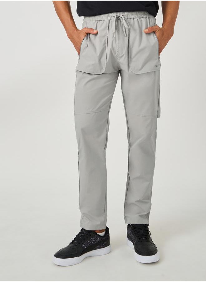 Fort Collins Solid Drawstring Waist Regular Fit Pants  - Image 1