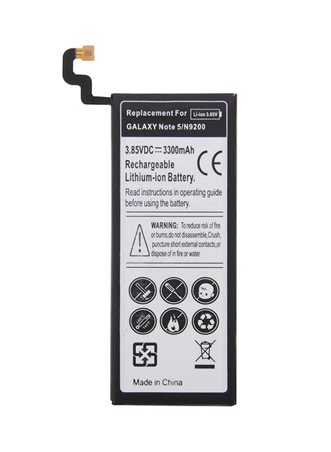 TIGER Rechargeable Li-Ion Battery for Samsung Galaxy Note 5 N9200 Black – High Capacity Replacement Power Cell – Compatible with Samsung Note 5 Models – Long-Lasting Battery Life with Fast Charging Support – Safe, Durable, and Easy DIY Installation - Image 1
