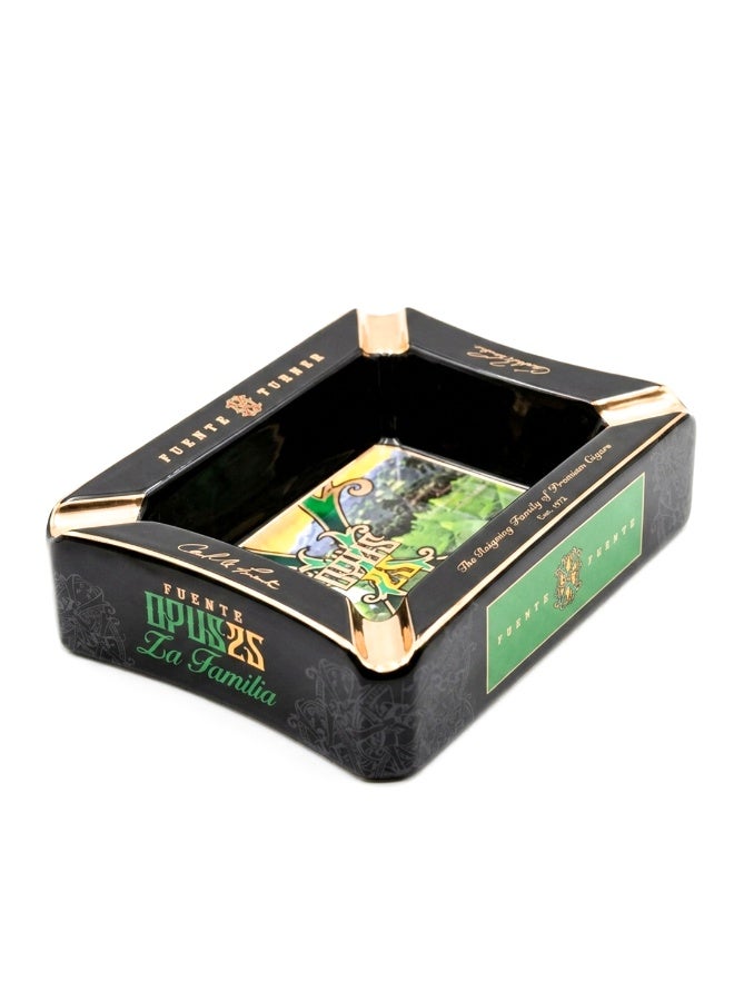 Arturo Fuente 25th Anniversary Large Ceramic Cigar Ashtray – Heavy Duty Luxury Ash Tray with 4 Cigar Rests for Home, Patio & Cigar Lounge - Image 4
