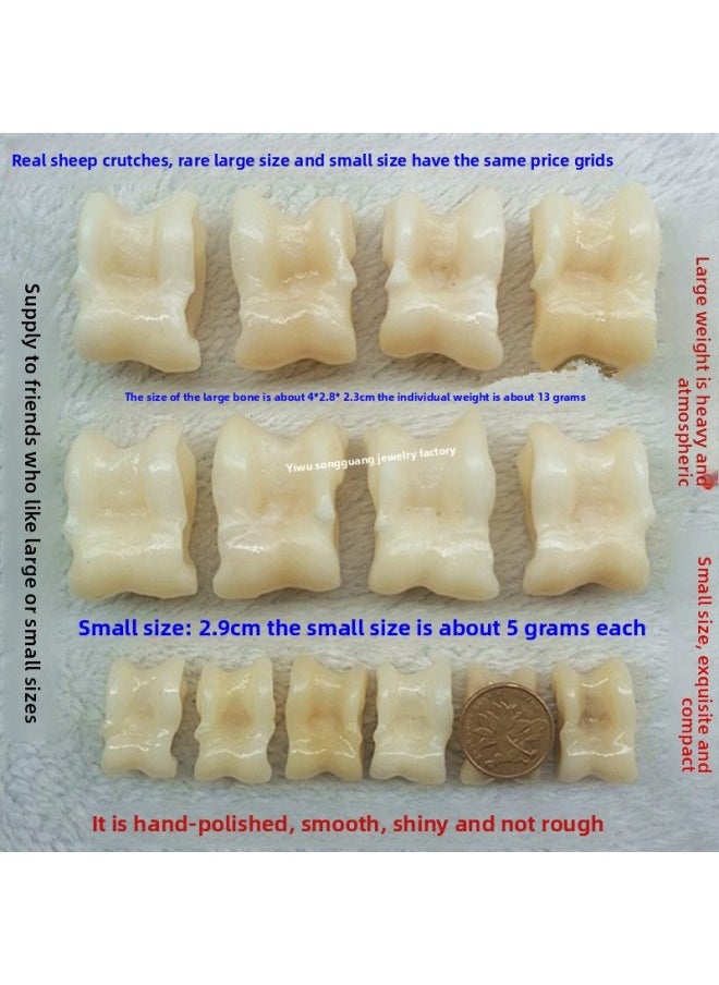 Hand-polished Sheep Bone Smooth Feel Good Sheep Galaha 60 Nostalgic Sheep Crutch Bone Toy Galaha Sheep Corner-Specifications:Select 5 Real Bones (all Polished And Not Rough)