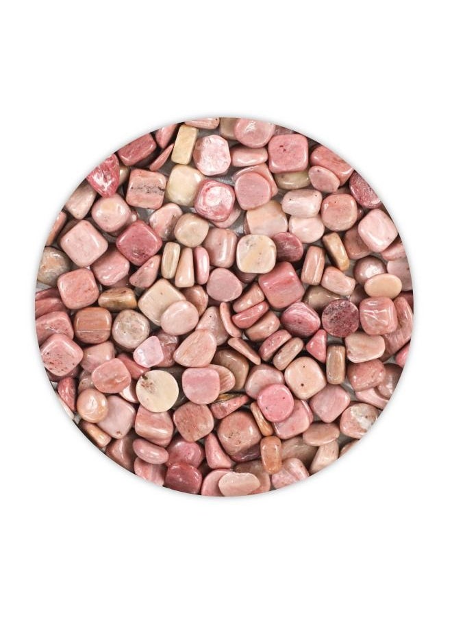 Graffiti Resin - Natural Rose Quartz Crystal Crushed Stone Irregular Shaped - Image 1
