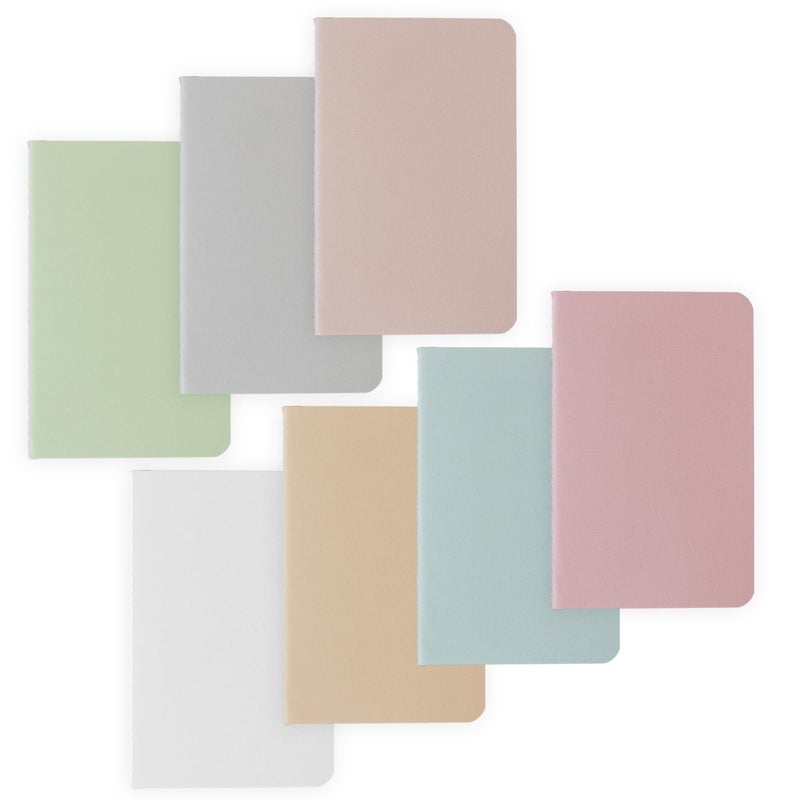 INNAXA Pocket Notebooks | 3.5" x 5.5" Softcover Mini Notebooks | 32 Sheets, 64 Blank Pages | Pastel Colours for Kids, Students, Travellers, School Supplies | | Sketchbook | - Image 1
