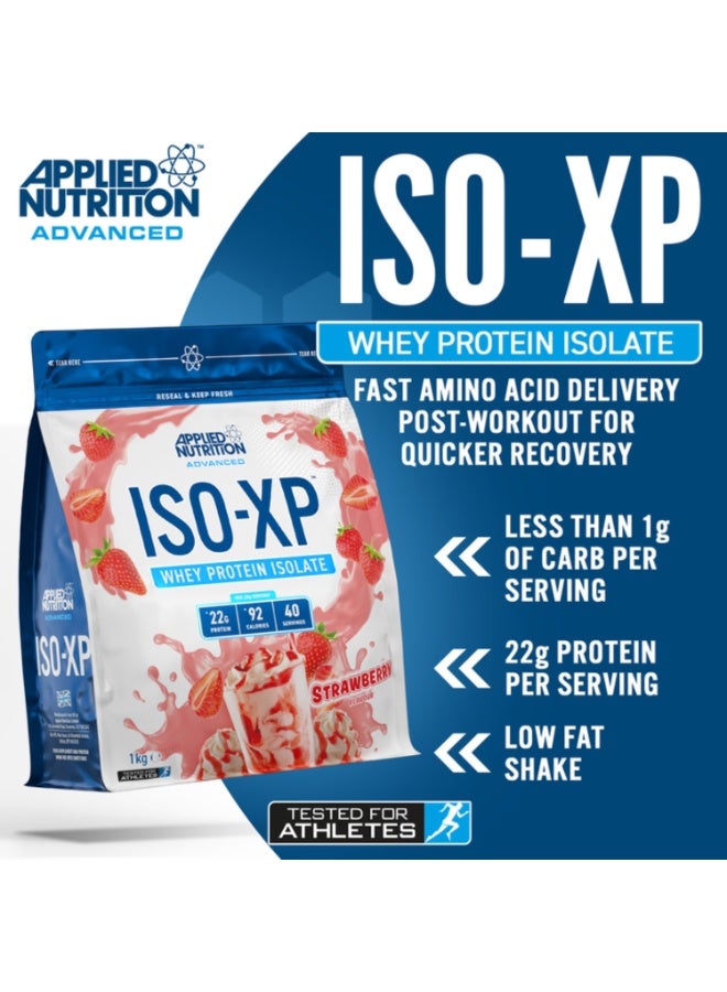 أبلايد نيوتريشن بروتين مصل اللبن المعزول بنكهة الفراولة من أبلايد نيوترشن ISO XP، 1 كجم - Image 3