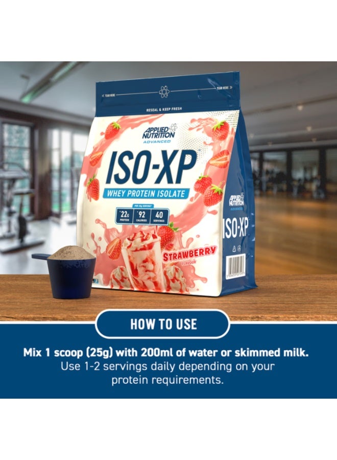 أبلايد نيوتريشن بروتين مصل اللبن المعزول بنكهة الفراولة من أبلايد نيوترشن ISO XP، 1 كجم - Image 4