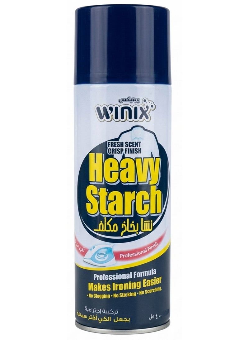 Fresh Scent Heavy Starch Spray Crisp Finish Professional Finish & Make Ironing Easier 400 ML