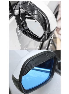 RATSAW Mirror Rain Visor Eyebrow Side Mirror Visor Rain Guards Universal Fit for Car 2 Pack Side Mirror Covers  - Image 2