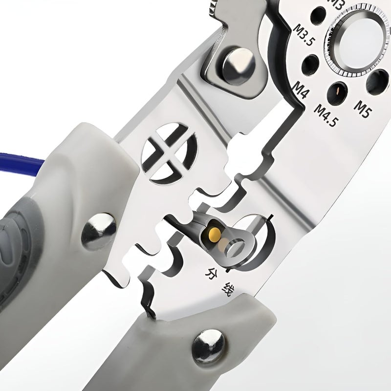 Jeruki New 9in1 MultiPurpose Electrical Stripping Tool Wire Stripper Crimping Tool Multifunctional Stainless Steel Wire Puller Plier Ultimate Wire Stripper Tool - Image 2