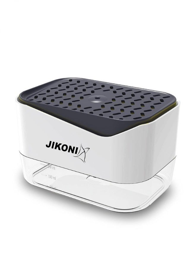 JIKONI - Probus 2 In 1 Soap Dispenser Sponge Holder For Dishwasher Liquid Dispenser Through Pump Plastic - Image 1