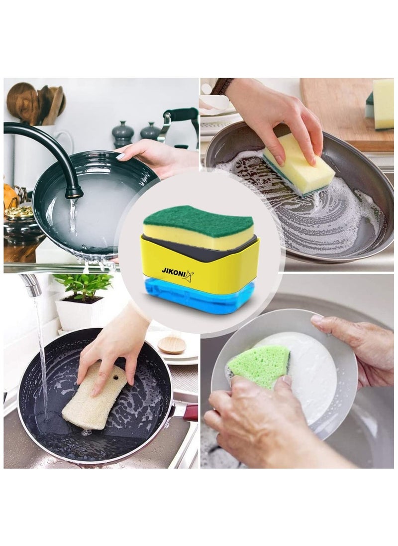 JIKONI - Probus 2 In 1 Soap Dispenser Sponge Holder For Dishwasher Liquid Dispenser Through Pump Plastic - Image 1