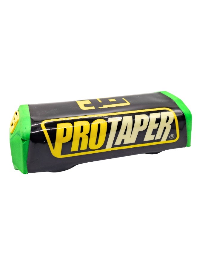 برو تابس وسادة مقود دراجة موتوكروس لقضيب المقود مع حماية فوم وأشرطة فيلكرو مقاس عالمي أخضر وأسود - Image 1