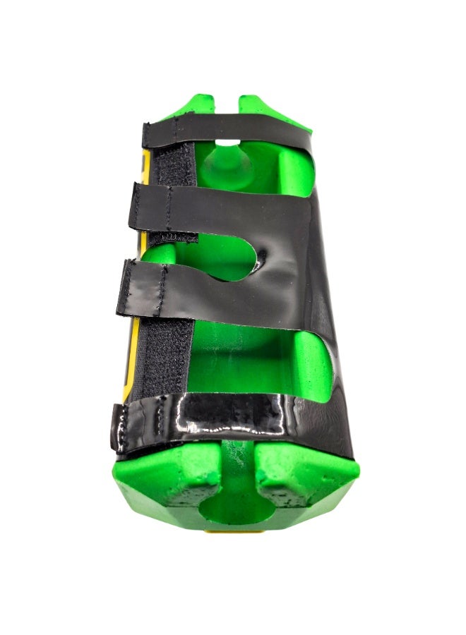 برو تابس وسادة مقود دراجة موتوكروس لقضيب المقود مع حماية فوم وأشرطة فيلكرو مقاس عالمي أخضر وأسود - Image 3