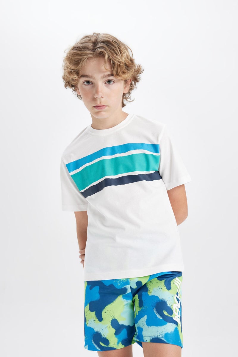 DeFacto Blue Boy Boy Swim Shorts Casual - Image 4