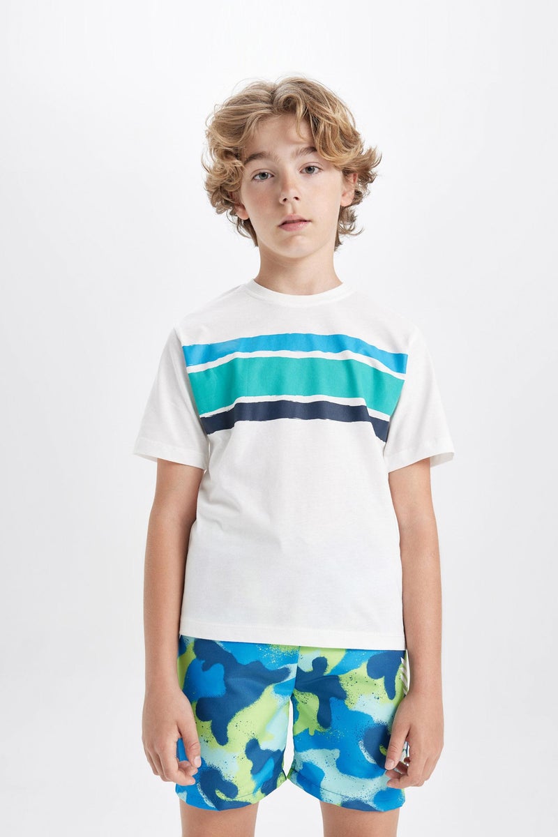 DeFacto Blue Boy Boy Swim Shorts Casual - Image 3