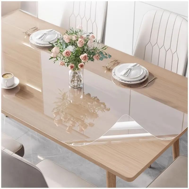 LIVECOOL Transparent Kitchen Oil-Proof Sticker Waterproof Clear Kitchen Tile Stove Table Furniture Protection Film,Temperature and Oil Resistant Self-Adhesive (Tranparent Wall Sheet 20 X 90 inch) - Image 4