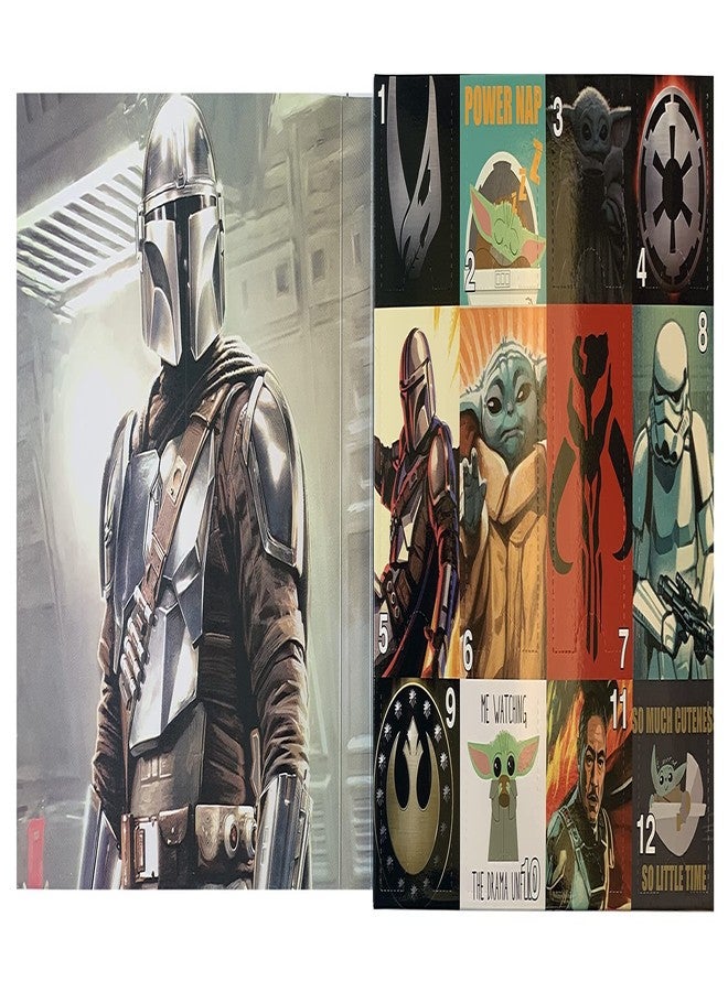 Hyp Star Wars Baby Yoda The Mandalorian Men's 12 Days of Socks in Advent Gift Box - Image 3