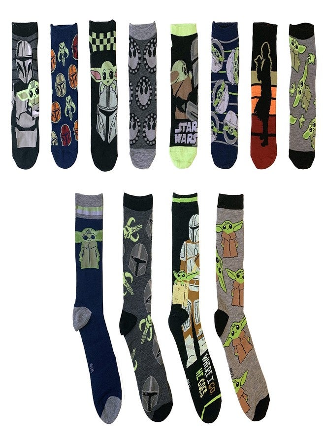 Hyp Star Wars Baby Yoda The Mandalorian Men's 12 Days of Socks in Advent Gift Box - Image 1