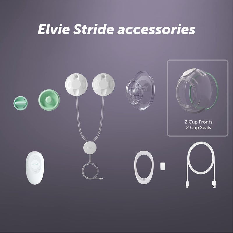 Elvie Stride 5 oz Breast Pump Cups - Dishwasher Safe, Food Grade Silicone, BPA Free - Accessories for Breastmilk Storage & Pumps - 2 Pack - Image 4