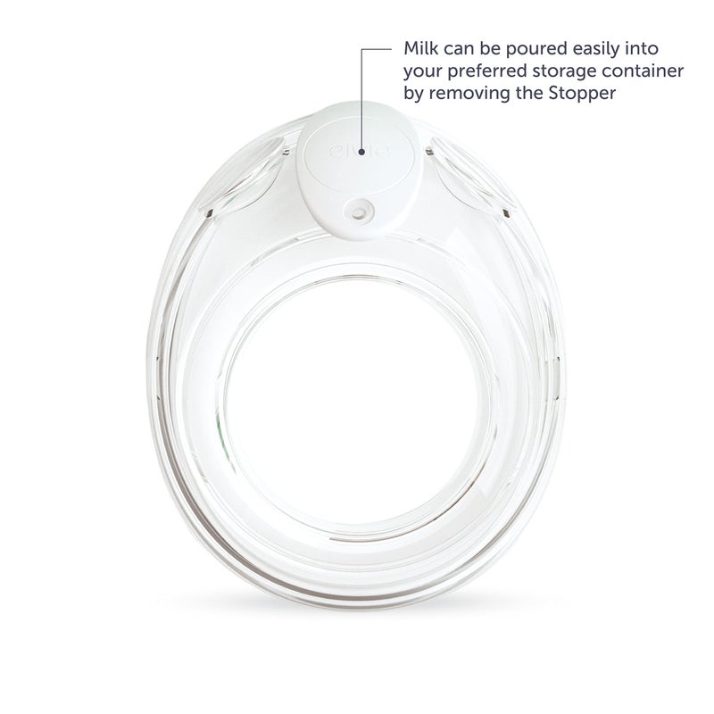 Elvie Stride 5 oz Breast Pump Cups - Dishwasher Safe, Food Grade Silicone, BPA Free - Accessories for Breastmilk Storage & Pumps - 2 Pack - Image 3