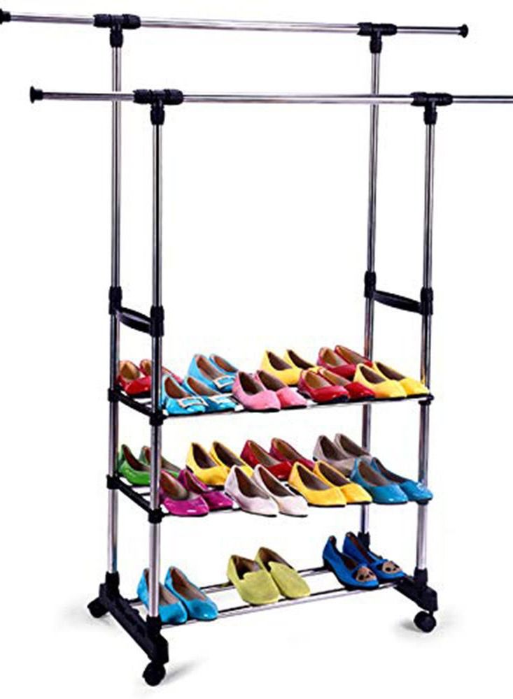 Lana Clothes rack and shoe rack 2 in 1