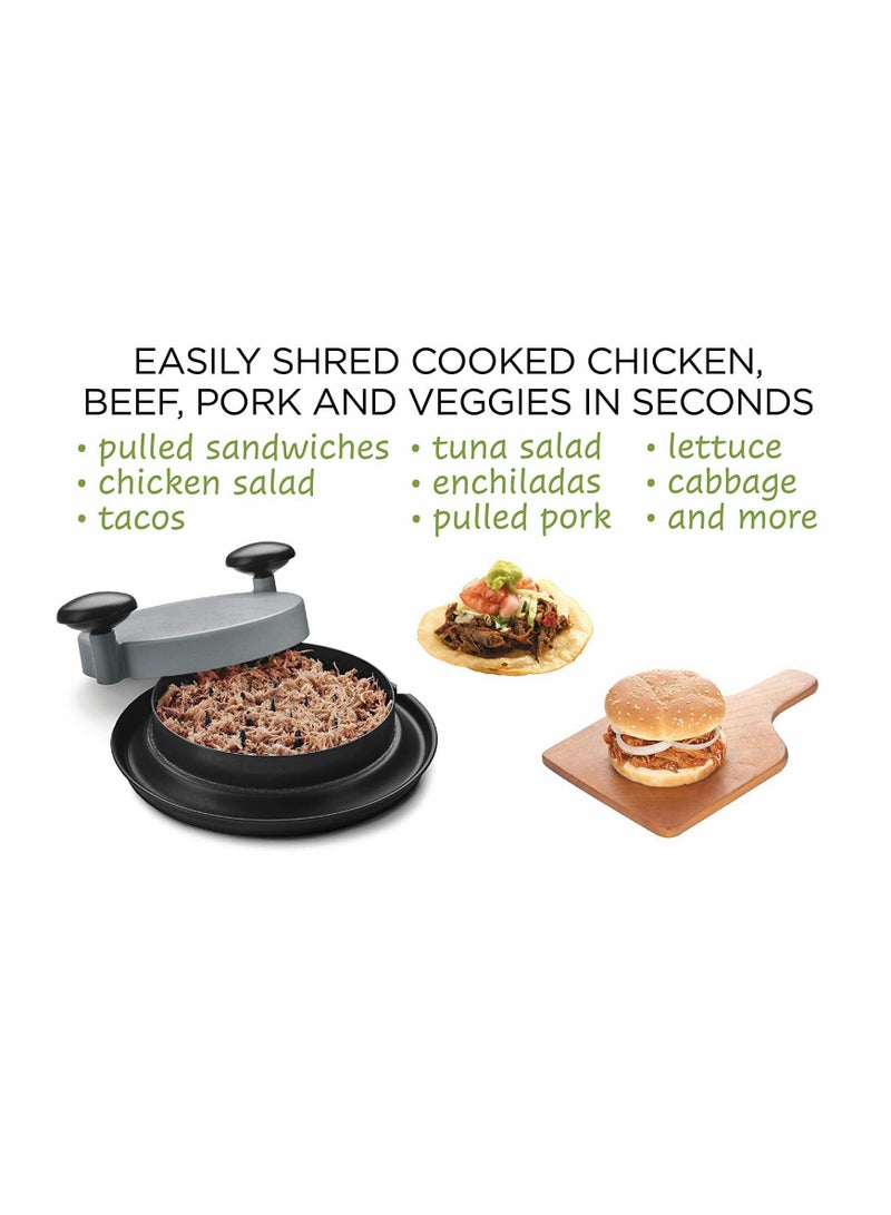 Excefore Meat Shredder Meat Claws Shredder for Meat Upgraded Shred Machine Chicken Shredder with Handles and Non Skid Base Dishwasher Safe Gray - Image 4