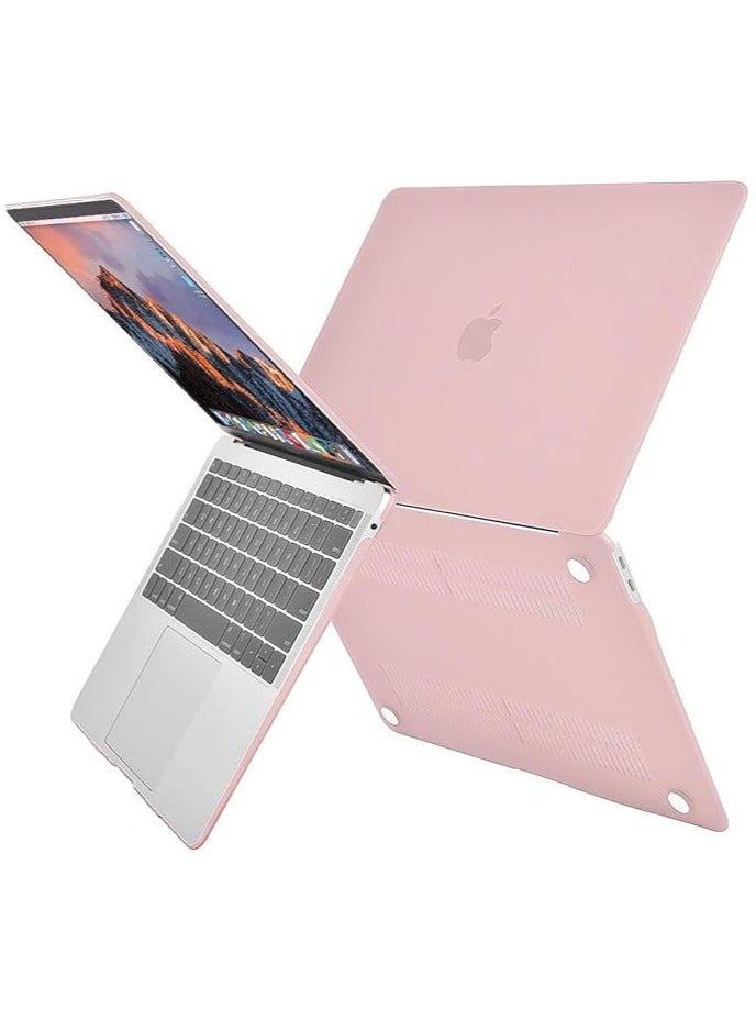 erorex Compatible with MacBook Air 13 inch Case 2022 2021 2020 2019 2018 Release A2337 M1 A2179 A1932 Retina Display with Touch ID, Plastic Hard Shell Case & Keyboard Cover & Wipe Cloth, Rose Quartz - Image 3