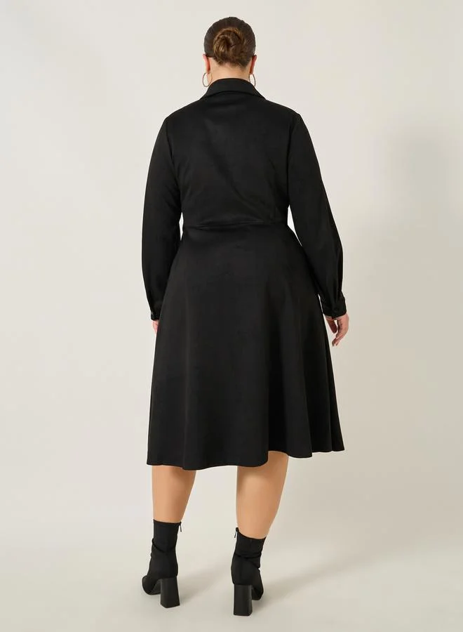 ستايلي Collared A-Line Dress