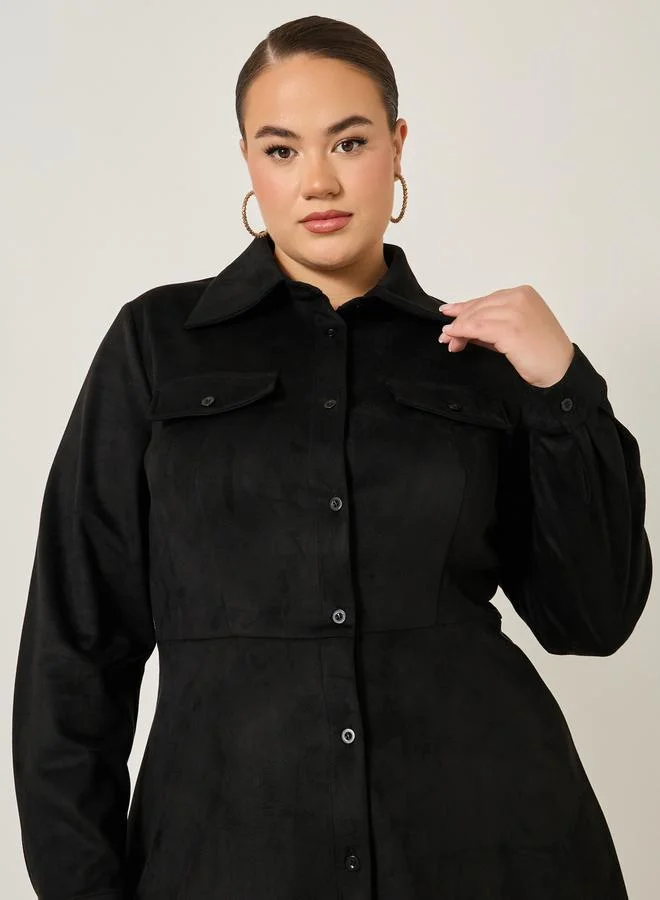 ستايلي Collared A-Line Dress
