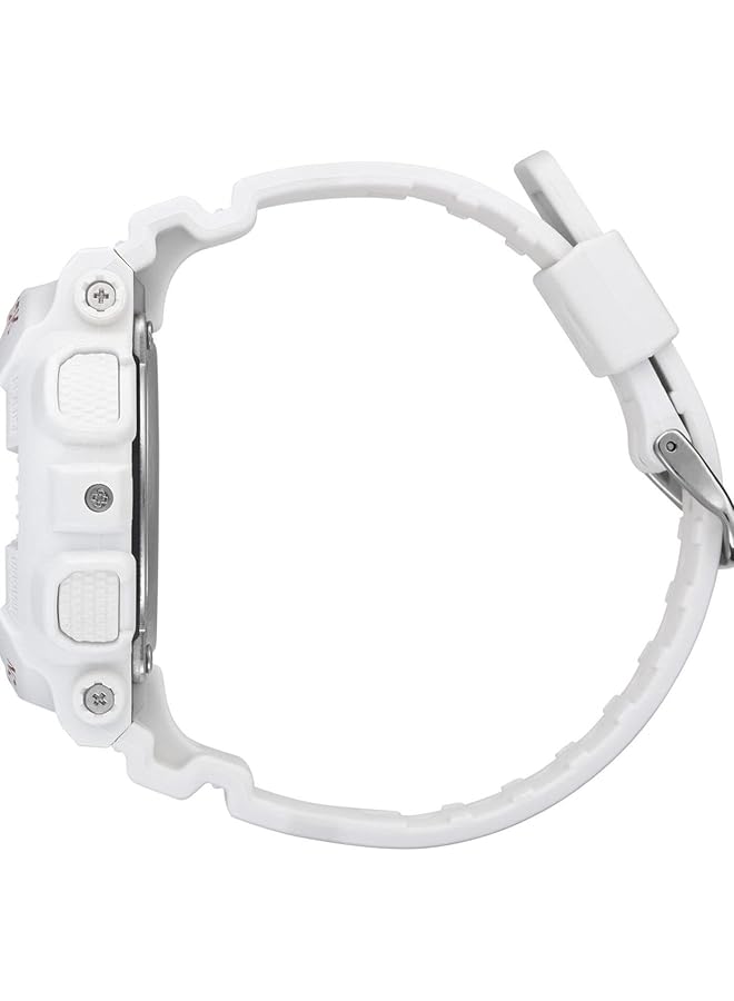 G Shock Male Wristwatch Quartz Sport Resin Band And Case White Digital Black Dial Gma S140M 7Aer
