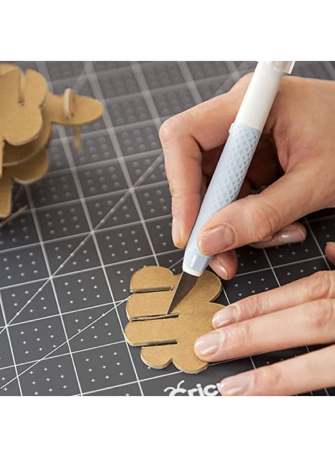 Cricut Truecontrol Knife Kit - For Use As A Precision Knife Craft Knife Carving Knife And Hobby Knife - For Art Scrapbooking Stencils And Diy Projects - Comes With 5 Spare Blades - [Blue] - Image 4