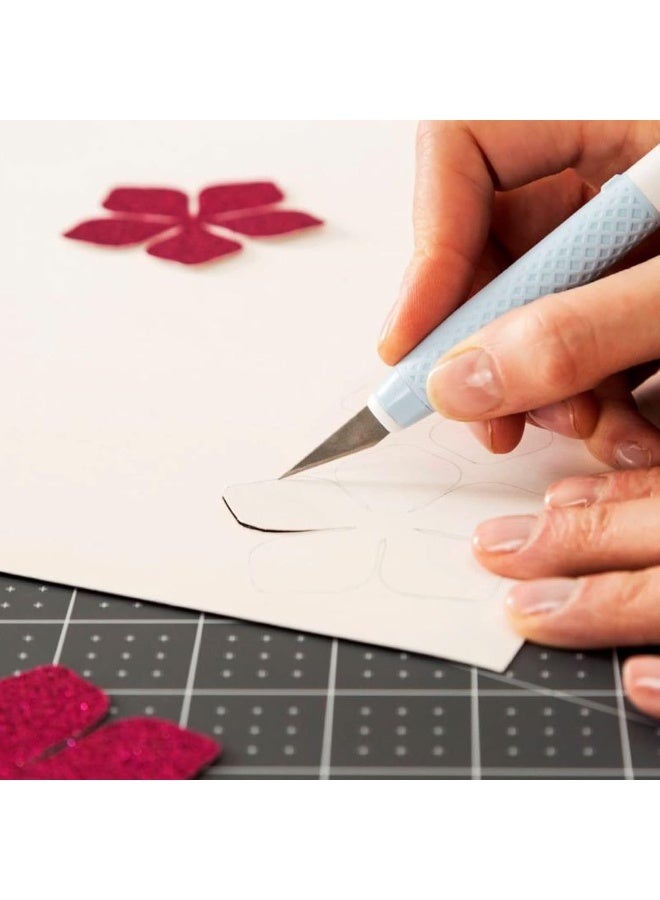 Cricut Truecontrol Knife Kit - For Use As A Precision Knife Craft Knife Carving Knife And Hobby Knife - For Art Scrapbooking Stencils And Diy Projects - Comes With 5 Spare Blades - [Blue] - Image 3