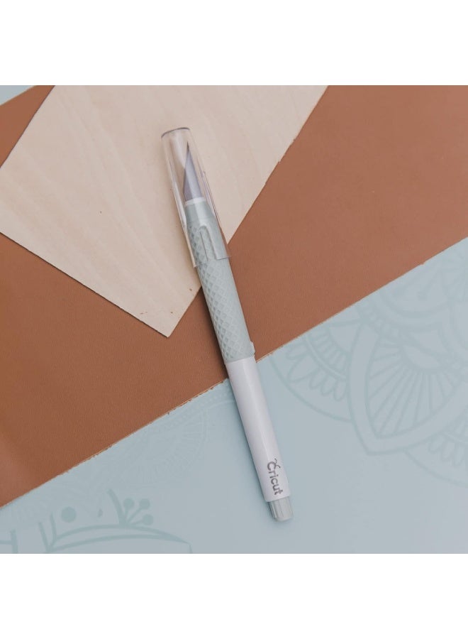 Cricut Truecontrol Knife Kit - For Use As A Precision Knife Craft Knife Carving Knife And Hobby Knife - For Art Scrapbooking Stencils And Diy Projects - Comes With 5 Spare Blades - [Blue] - Image 5