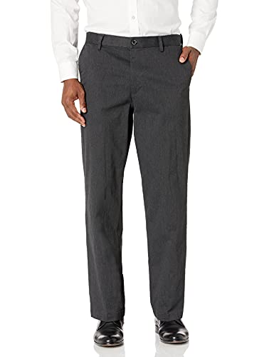 Dockers Men's Relaxed Fit Comfort Khaki Pants, Dark Charcoal Heather, 42W x 30L - Image 5