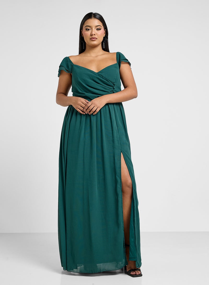 Ella Limited Curve Chiffon Maxi Dress - Image 1