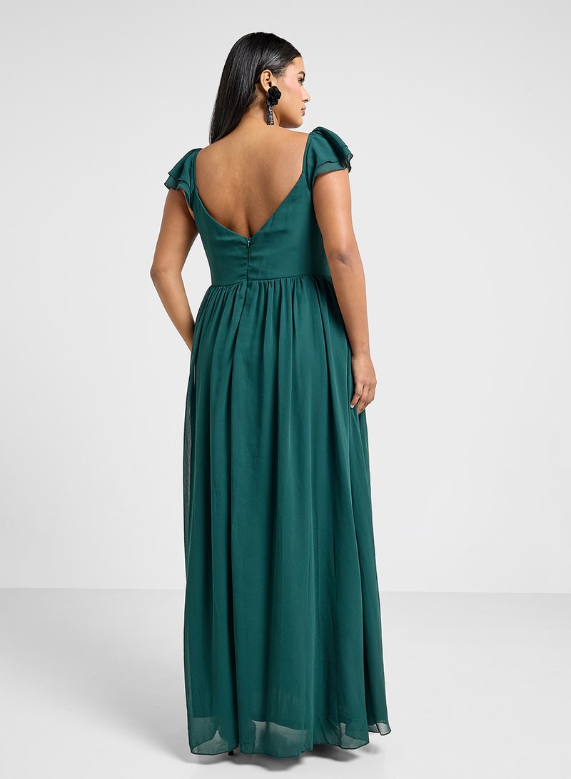 Ella Limited Curve Chiffon Maxi Dress - Image 2