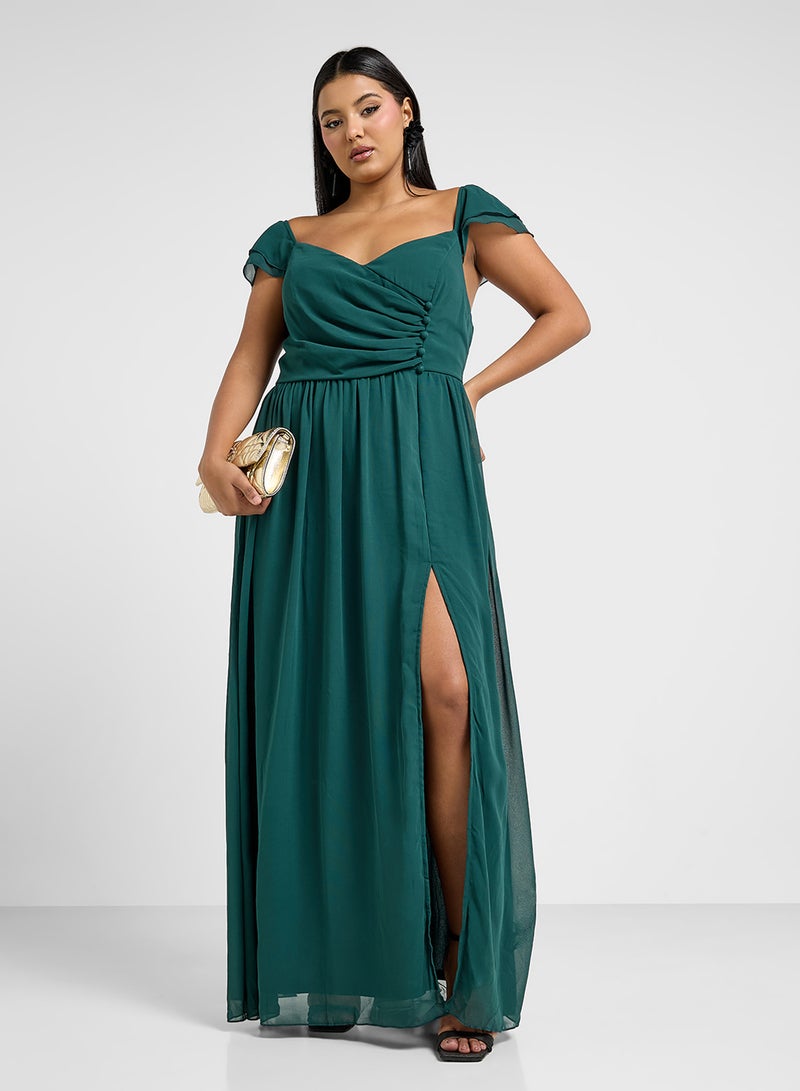 Ella Limited Curve Chiffon Maxi Dress - Image 4