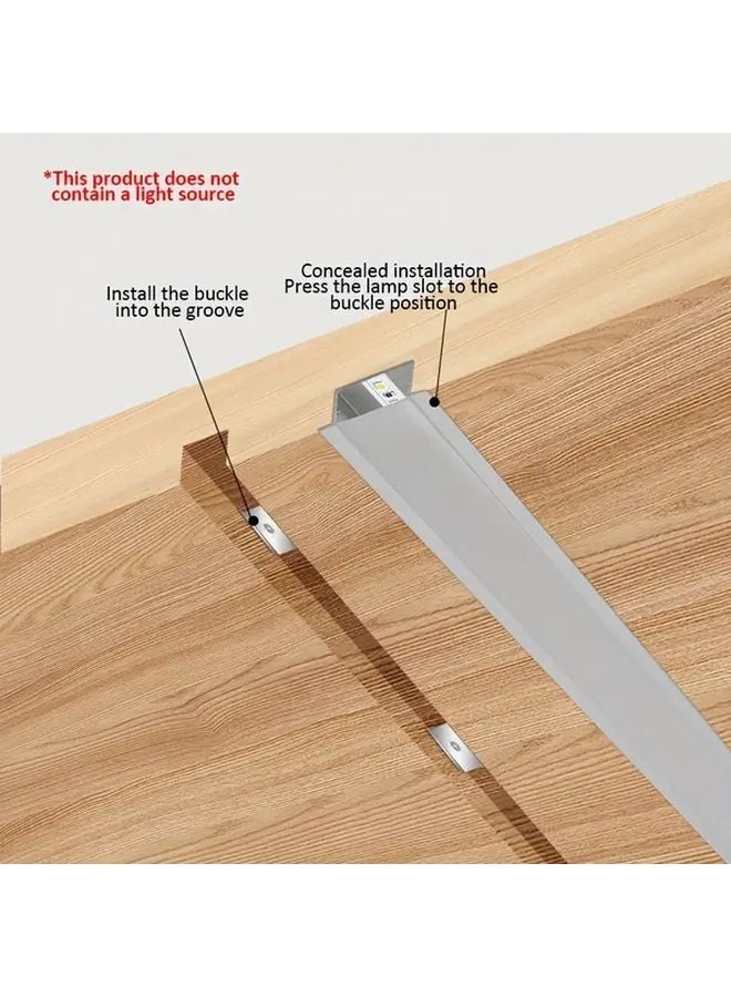 12 Pack 3 3ft Linear LED Strip Light Channel Aluminum Profile With Frosted Cover Golden - Image 5