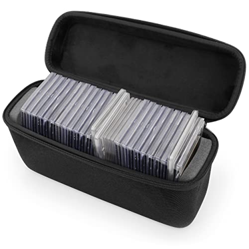 CASEMATIX Graded Card Case – Fits 30+ PSA, BGS, CGC Slabs or 140+ Toploaders – Sports Trading Card Storage Box with Scratch-Resistant Dividers – Holds One Touch & Magnetic Card Holders - Image 1