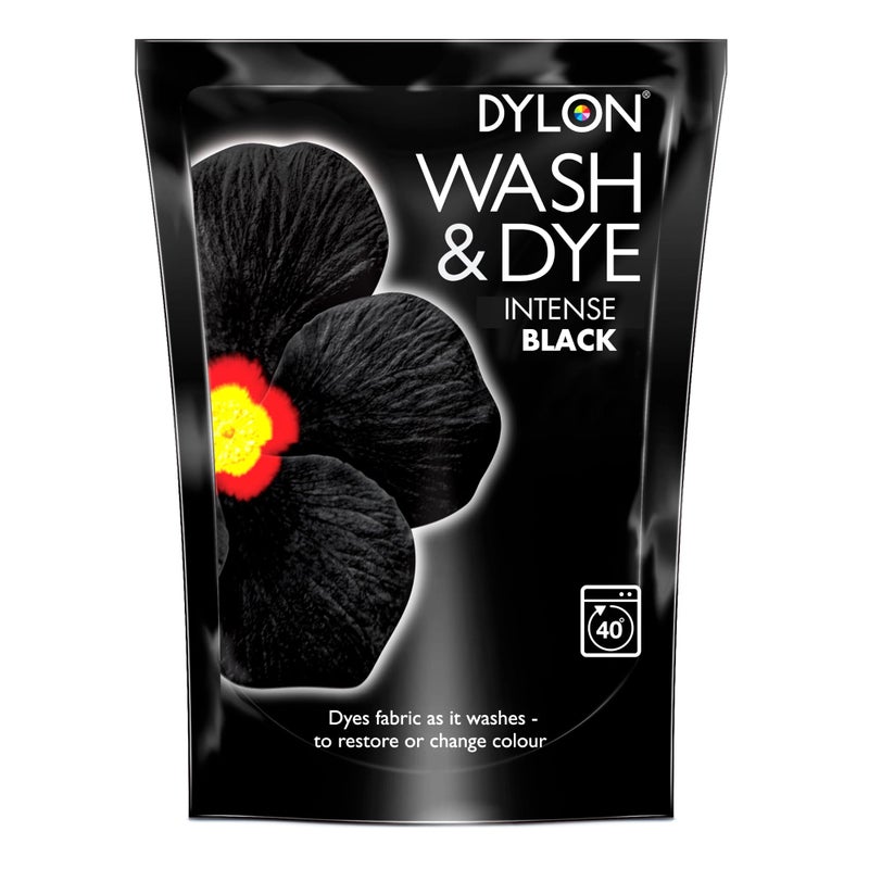 Dylon Wash and Dye used Worldwide by Best Designers, Suitable for Natural Large Fabrics, Multi-Purpose, Permanent and Easy to Apply, Color: Velvet Black - Image 1