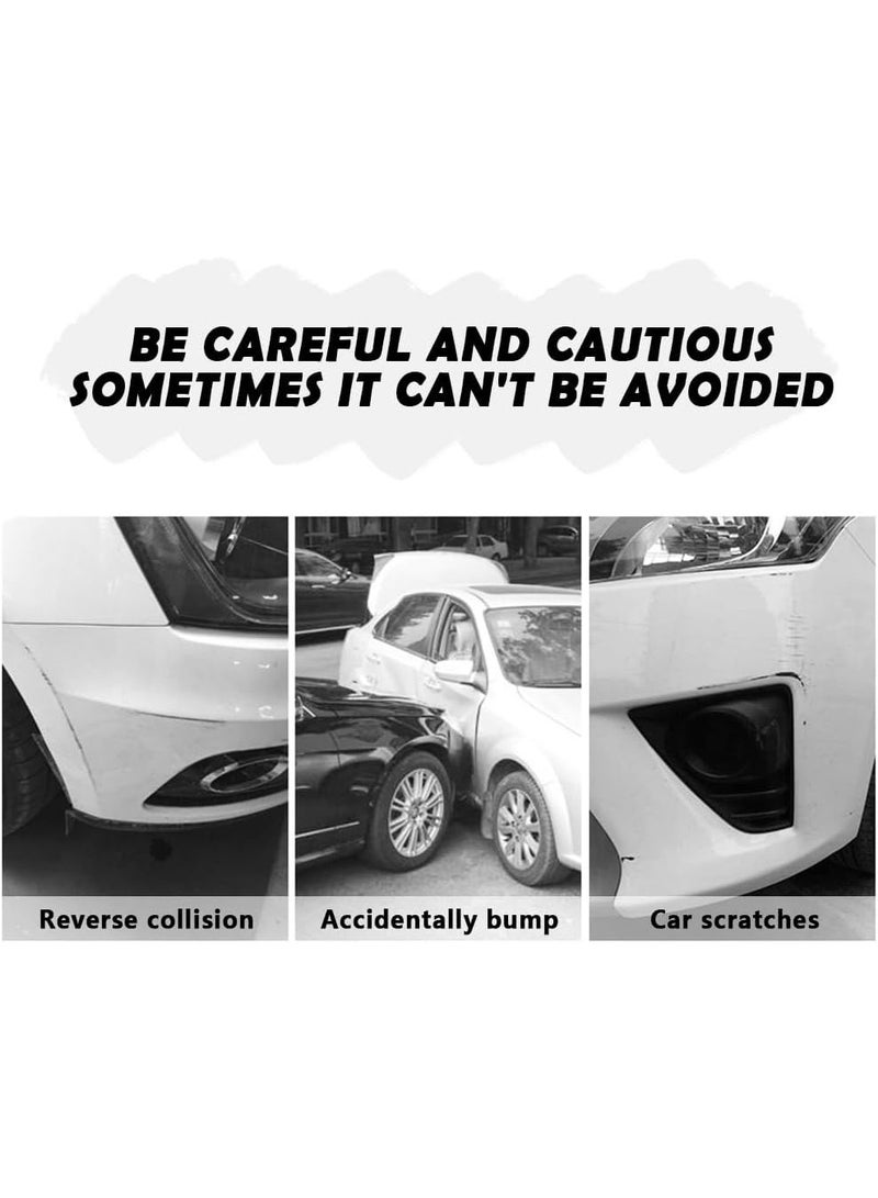 2PCS Car Bumper Guard,Anti-Collision Car Bumper Protector Guard Anti-Scratch Rubber Bumper Strip,Universal Front & Rear Bumper Protector for Cars Trucks SUVs Pickups (Black) - Image 5