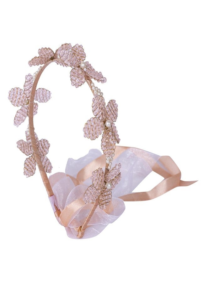 Choko Hair Accessories Pink Perennial Flower Hairband for Girls, Women - CHK103 - Image 2