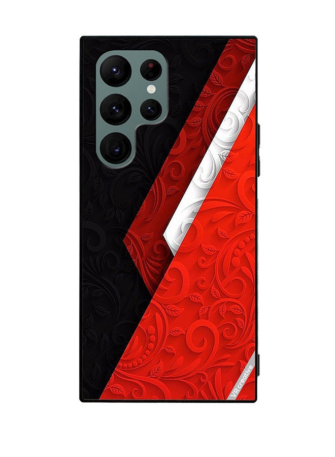 VR CREATIVE Protective Case Cover For Samsung Galaxy S22 Ultra 5G Vector Design Design Multicolour - Image 1