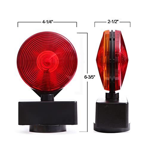 CZC AUTO 12V Two Sided Magnetic Towing Light Kit for Trailer RV Boat Truck -Magnetic Strength 55 Pounds - Image 4